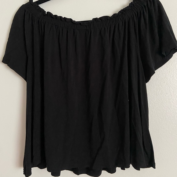 ARITZIA | WILFRED SARTRE TOP | BLACK | OFF THE SHOULDER | SIZE MEDIUM M - Picture 4 of 7